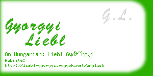 gyorgyi liebl business card